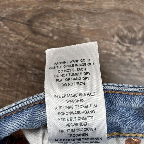 True Religion Jennie Curvy Skinny Jeans Women's 24 Light Wash Blue Stretch Denim - Picture 14 of 15